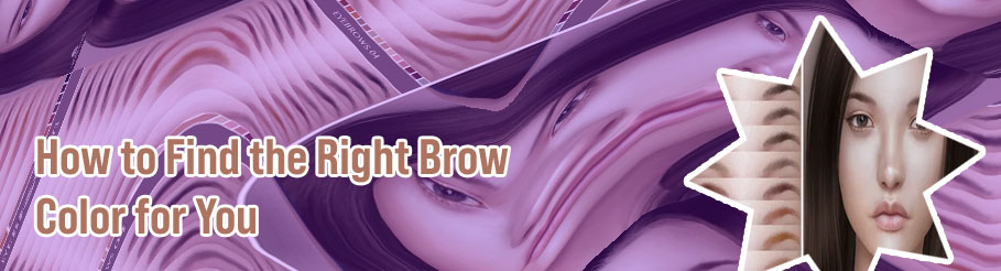 Eyebrow color for brown hair