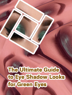 Green eye makeup