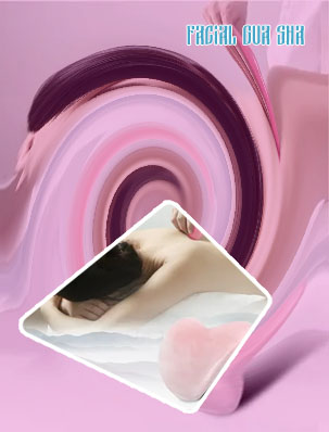 Gua sha facial scraping