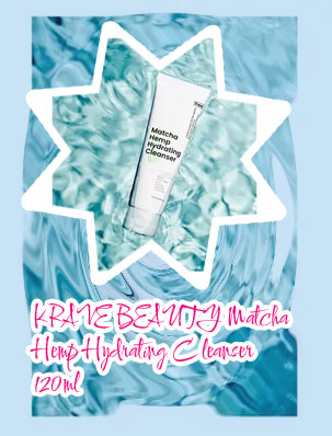 Krave beauty matcha hemp hydrating cleanser
