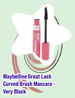 Maybelline great lash curved brush mascara